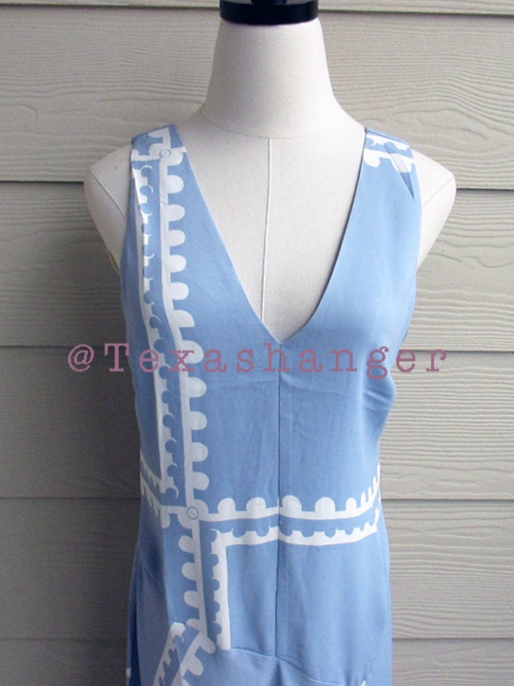 Mon Renn NWT Serape Midi Dress Medium / 10 Blue Postcards - Picture 10 of 13